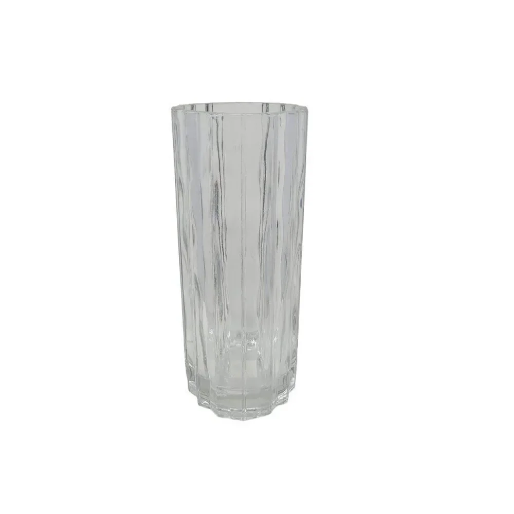 Vintage 70s Studio Nova Crystal‎ Vase Ripple Wave Heavyweight Glass 8 1/2"  Gift - Picture 7 of 15
